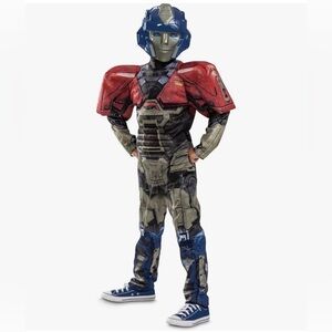 Disguise Transformers one Optimus Prime/ Orion pax child costume. NWT lg 10-12